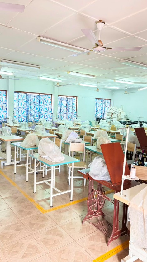 Students during practical class at St. Mary’s Technical Institute
