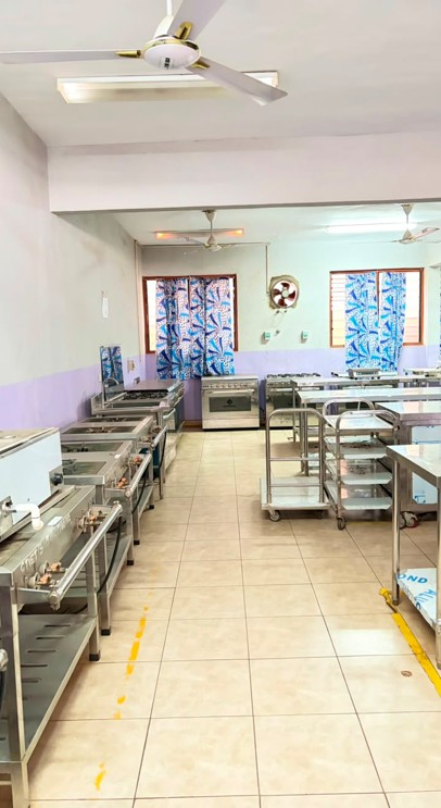 Garment construction and design room at St. Mary’s Technical Institute